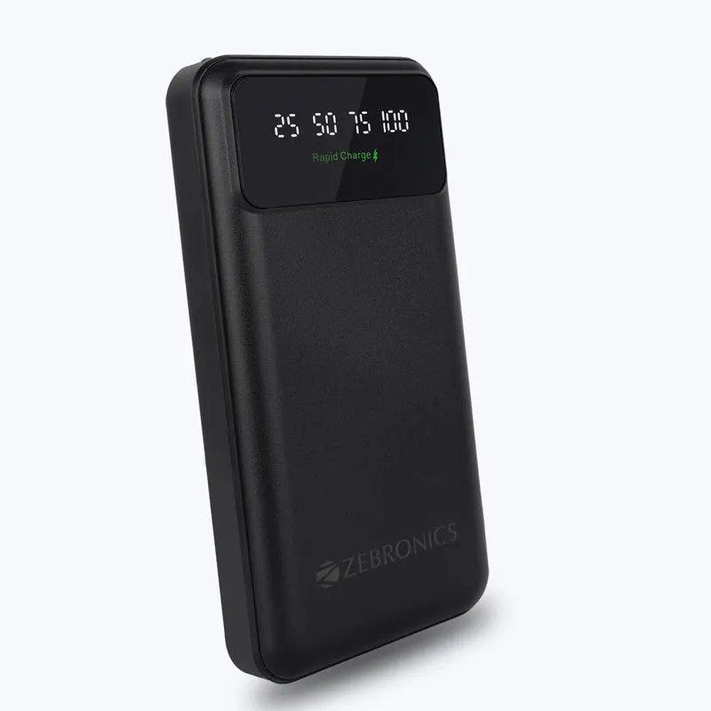 ZEBRONICS POWER BANK 20000 mAh Zeb MB20000R5 Pro | Mega
